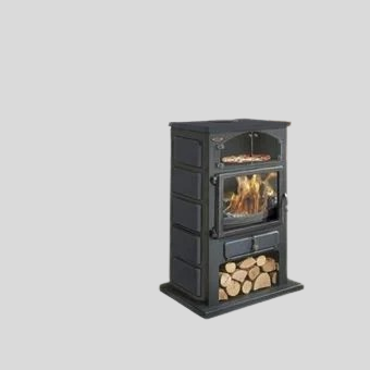 Godin 12kW anthrazit lackierter Holzofen aus Gusseisen 350104000053