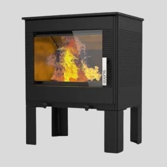 Supra FR9016110B Holzofen, 7,3 kW, schwarz, versiegelt