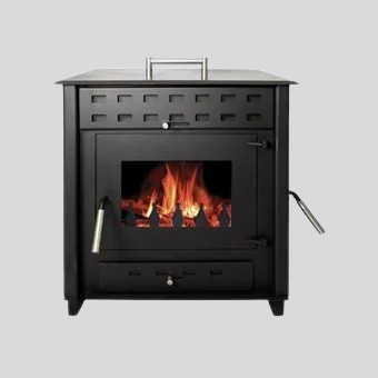 HUGO HOLZOFEN 9 SCHEITE 50CM – Schwarz