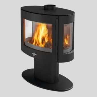 GODIN Le Coggia 9kW Holzofen – Schwarz – 388142