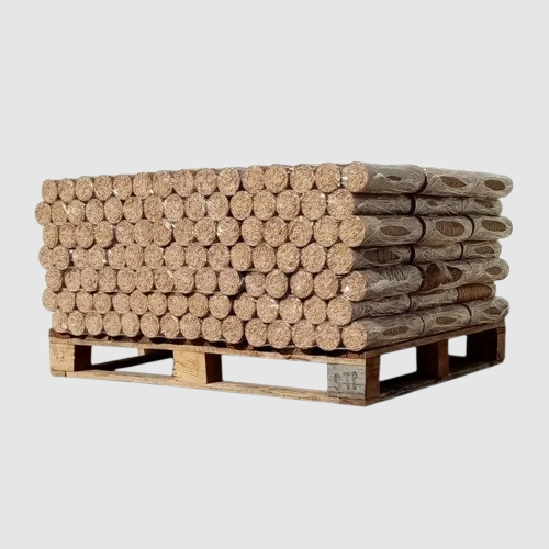VERDICHTETES HOLZ – HARTHOLZ – 1/2 PALETTE MIT 538 KG